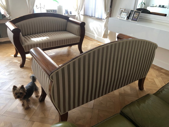 Image 1 of 2x Biedermeier sofa