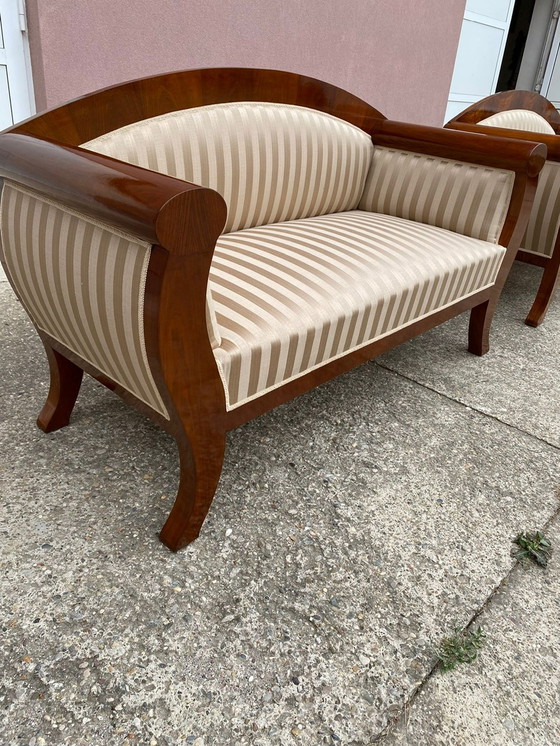 Image 1 of 2x Biedermeier sofa