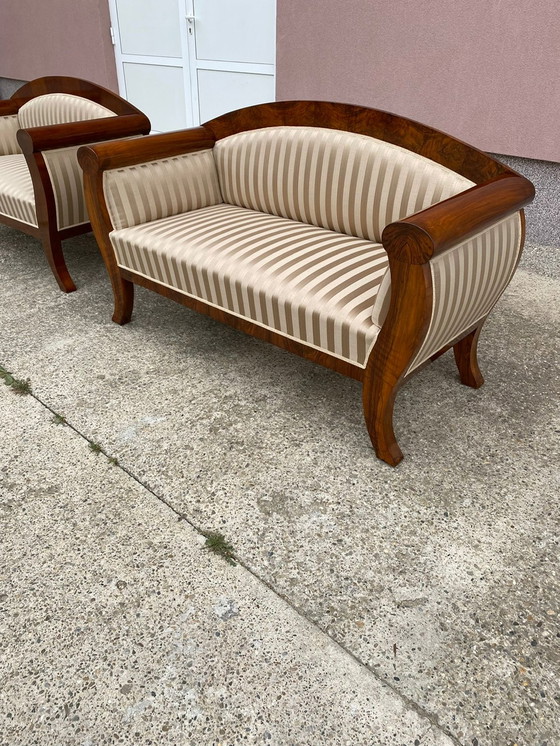 Image 1 of 2x Biedermeier sofa