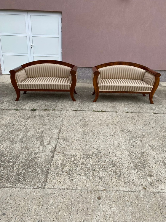 Image 1 of 2x Biedermeier sofa