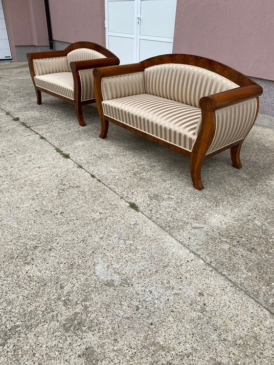 Image 1 of 2x Biedermeier sofa