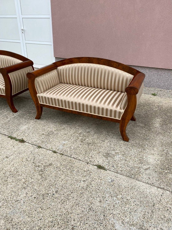 Image 1 of 2x Biedermeier sofa