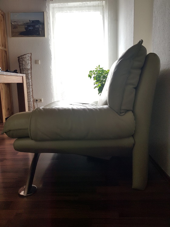 Image 1 of Designer sofa chaise longue recamiere J H. Hicolity Nicoletti leather