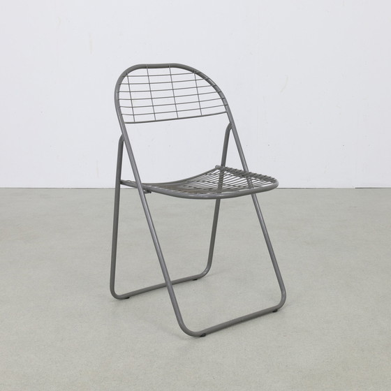 Image 1 of 2x Chaise pliante postmoderne de Niels Gammelgaard pour Ikea, années 1980