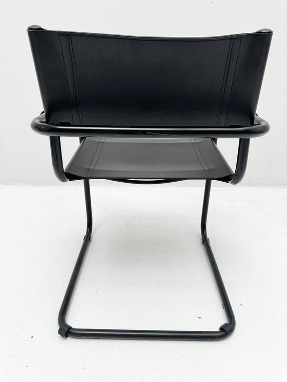 Image 1 of Black cantilever chair by Mart Stam