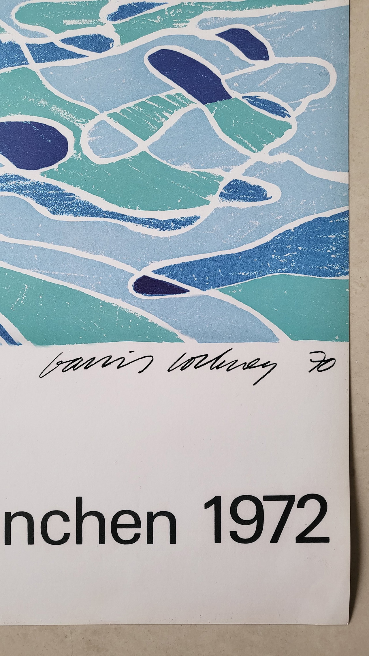 Affiche Des Jeux Olympiques 1972 Escrime 84x60 Cm Ottl