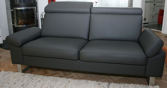 Image 1 of 2x handmade upholstered sofa