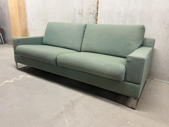 Image 1 of Leolux 3 seater Cuno Green fabric