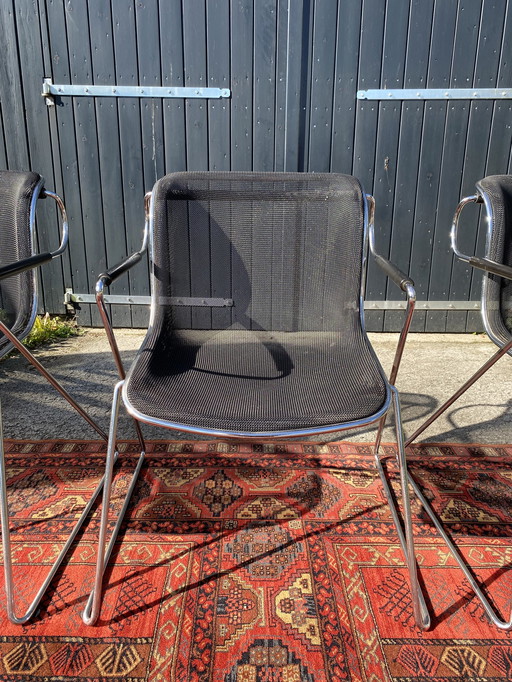 3x Charles Pollock for Castelli chair