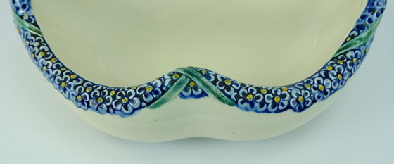 Image 1 of Karlsruher Majolika ceramic basket by Wilhelm Süs