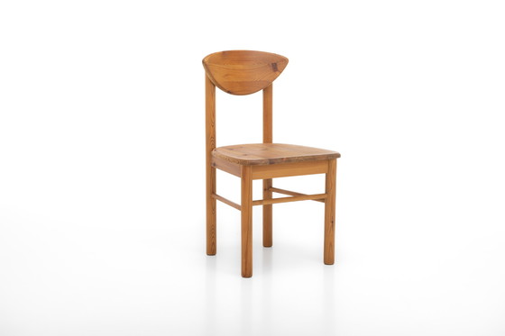 Image 1 of Ensemble de 6 chaises de salle à manger en pin, 1970
