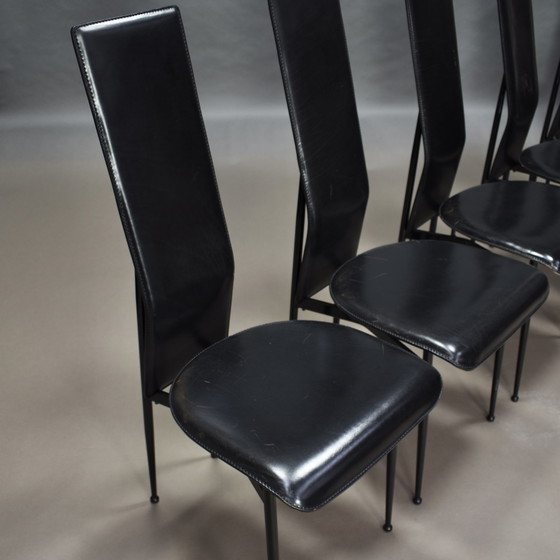 Image 1 of Ensemble de six chaises FASEM par Vegni et Gualtierotti, Italie - vers 1980