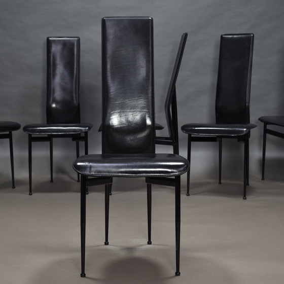 Image 1 of Ensemble de six chaises FASEM par Vegni et Gualtierotti, Italie - vers 1980