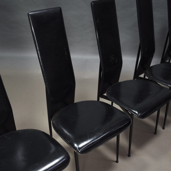 Image 1 of Ensemble de six chaises FASEM par Vegni et Gualtierotti, Italie - vers 1980