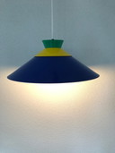 Vintage 1980 WLP Germany Lampe pendante à suspension