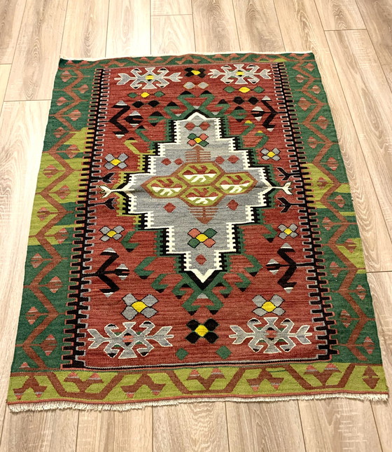 Image 1 of Tapis Kilim turc vintage