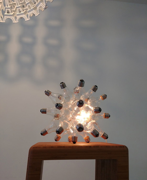 Image 1 of "spare" table lamp made up of 26 light bulbs