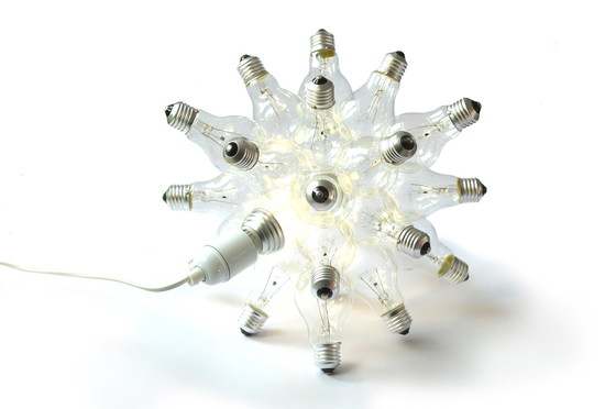 Image 1 of "spare" table lamp made up of 26 light bulbs