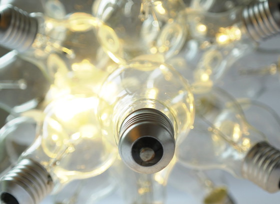 Image 1 of "spare" table lamp made up of 26 light bulbs