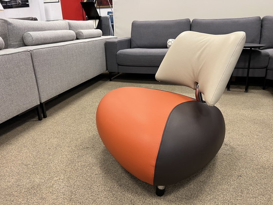 Image 1 of Fauteuil Leolux Pallone orange brun