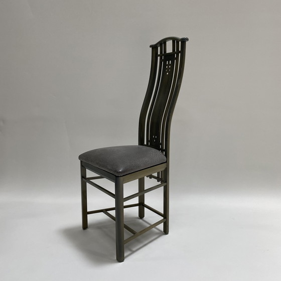 Image 1 of 4x chaises de salle à manger Giorgetti