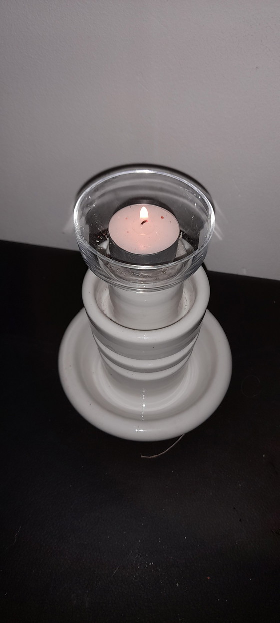 Image 1 of Tea light holder made of porcelain insulators