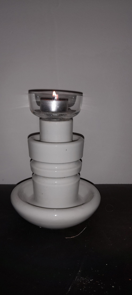 Image 1 of Tea light holder made of porcelain insulators