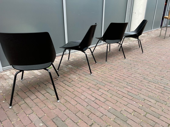 Image 1 of 4x Rolf Benz 650 low chairs, set