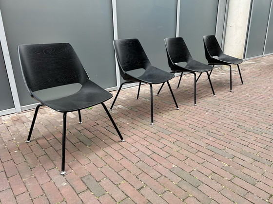 Image 1 of 4x Rolf Benz 650 low chairs, set