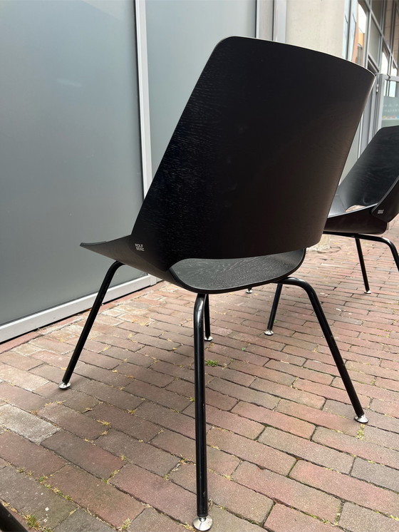 Image 1 of 4x Rolf Benz 650 low chairs, set