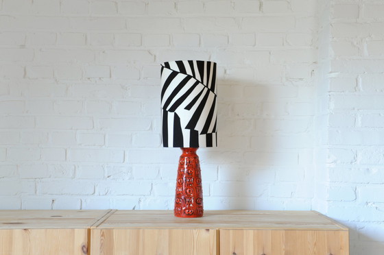 Image 1 of table lamp from Spara Karemik with homemade lampshade