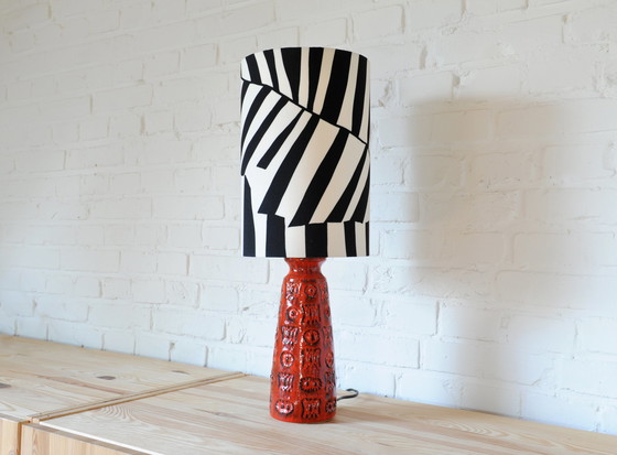 Image 1 of table lamp from Spara Karemik with homemade lampshade