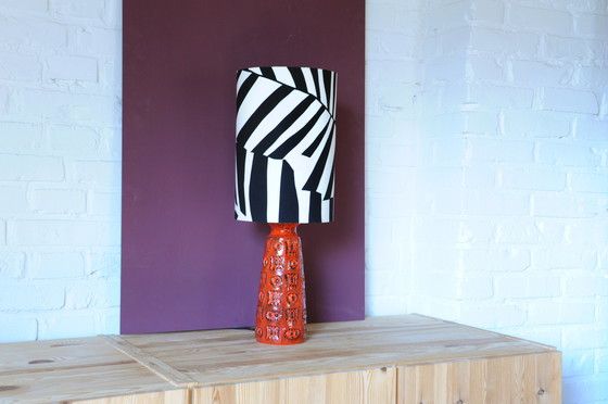 Image 1 of table lamp from Spara Karemik with homemade lampshade