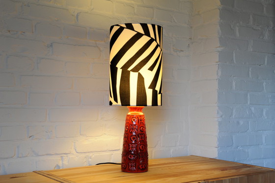 Image 1 of table lamp from Spara Karemik with homemade lampshade