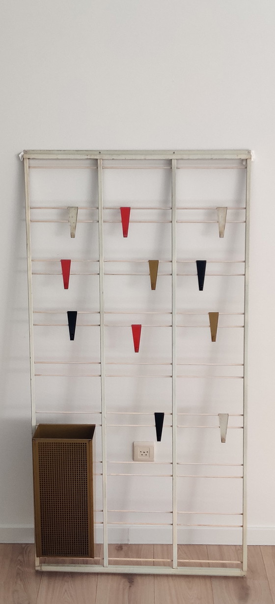 Image 1 of Pilastro wall coat rack with umbrella stand