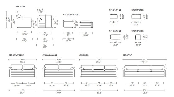 Image 1 of Cassina Maralunga 2-seater sofa