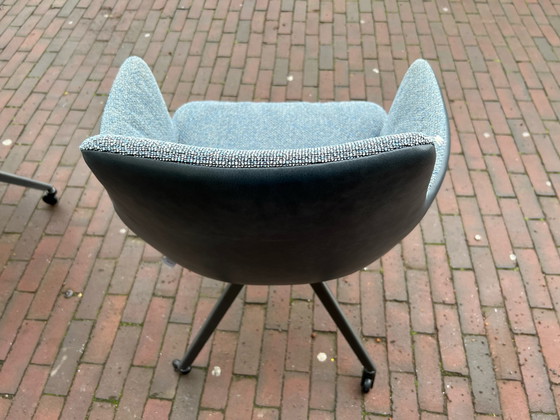 Image 1 of 4x Bert Plantagie Chaise en érable bleu