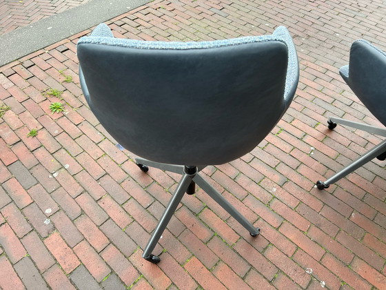 Image 1 of 4x Bert Plantagie Chaise en érable bleu