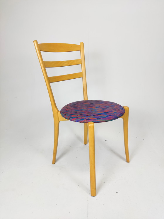 Image 1 of 4 sedie da pranzo in legno dal design vintage danese