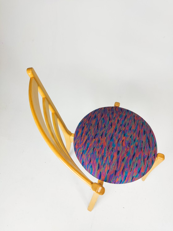 Image 1 of 4 sedie da pranzo in legno dal design vintage danese