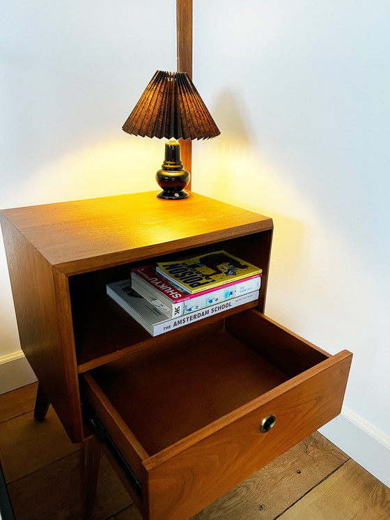 Image 1 of West Elm Mid - Century Bedside Cabinets (Pair)