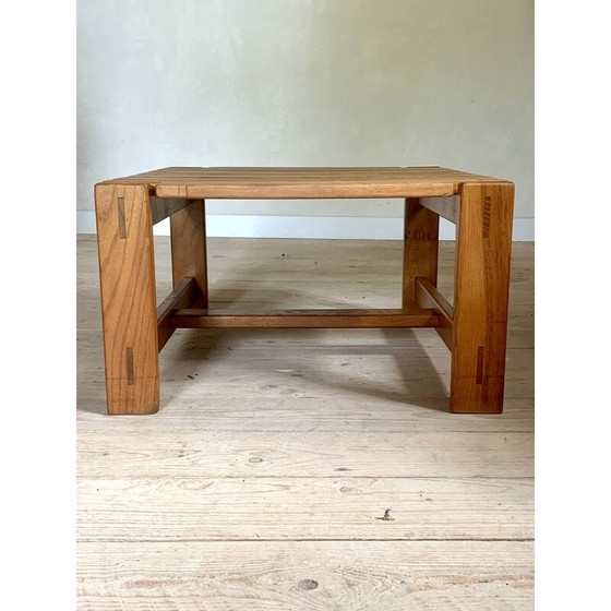 Image 1 of Vintage solid elm coffee table, 1980