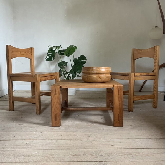 Image 1 of Vintage solid elm coffee table, 1980