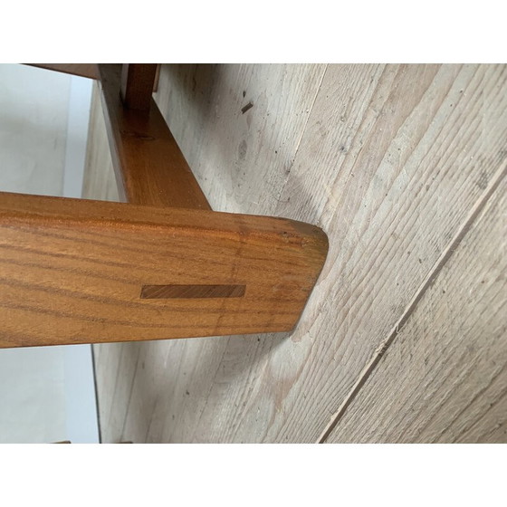 Image 1 of Vintage solid elm coffee table, 1980