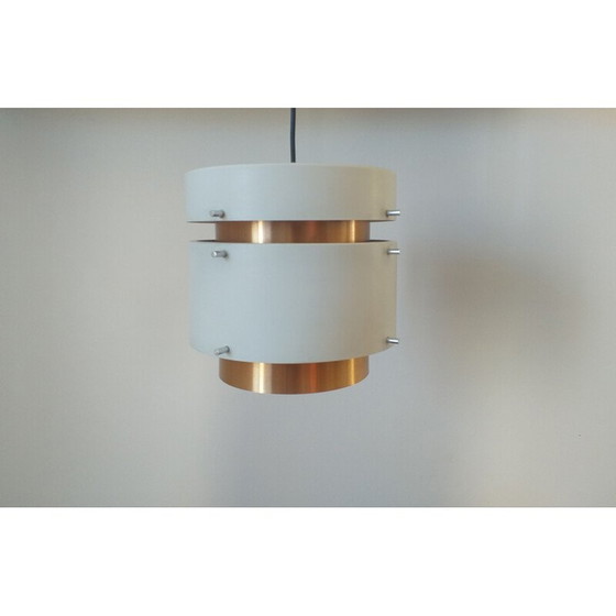 Image 1 of Pair of mid century pendant lamps, Denmark 1970s