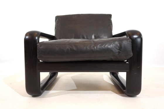 Image 1 of Rosenthal Hombre fauteuil en cuir par Burkhard Vogtherr