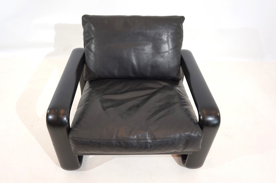 Image 1 of Rosenthal Hombre fauteuil en cuir par Burkhard Vogtherr