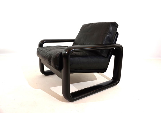 Image 1 of Rosenthal Hombre fauteuil en cuir par Burkhard Vogtherr