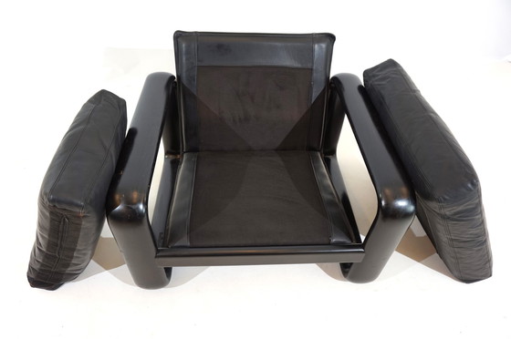 Image 1 of Rosenthal Hombre fauteuil en cuir par Burkhard Vogtherr