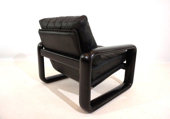 Image 1 of Rosenthal Hombre fauteuil en cuir par Burkhard Vogtherr